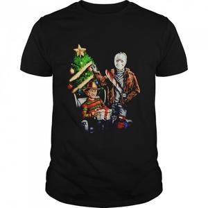 Jason Voorhees And Freddy Krueger Happy Christmas Shirt